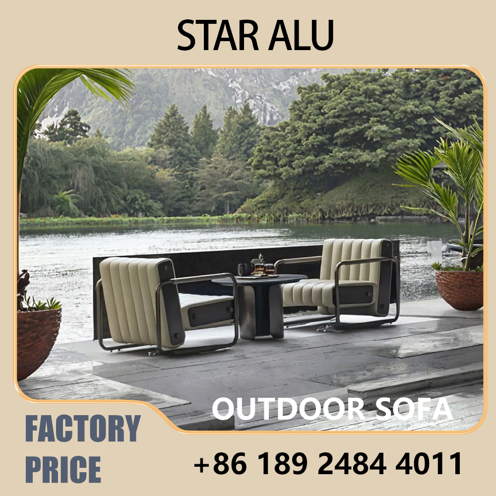 Outdoor Furniture Luxury - Luxury Outdoor Sofa Set，304 Stainless Steel