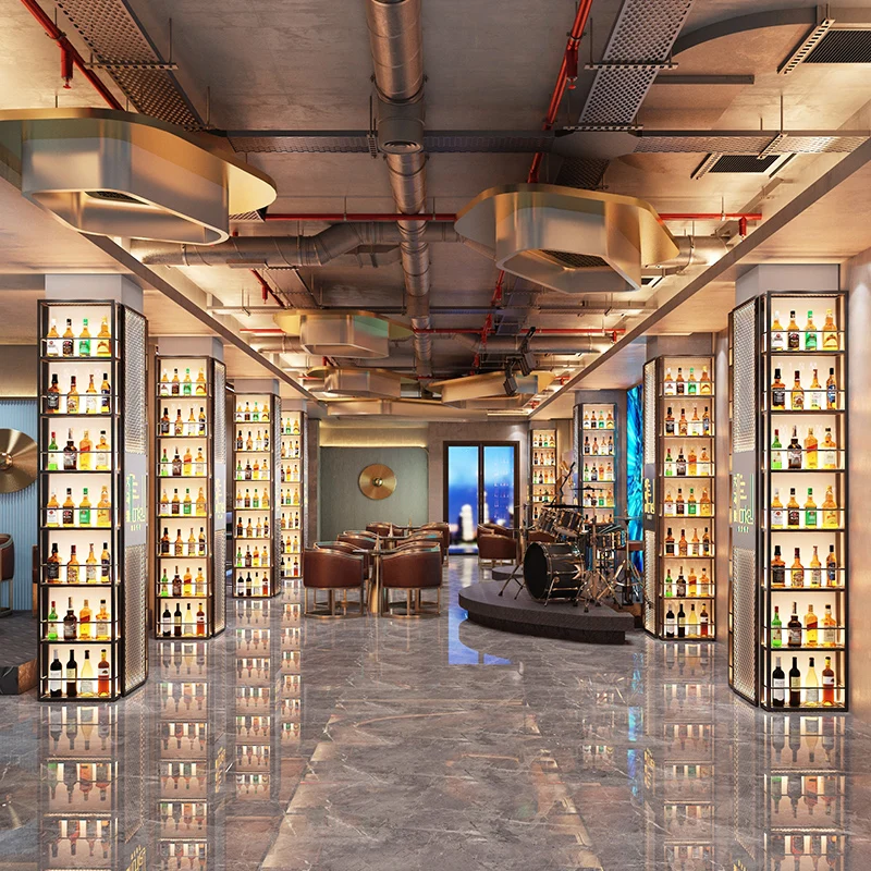 Outdoor Furniture Luxury - Wine Cabinet Glass Bar Luxury Living