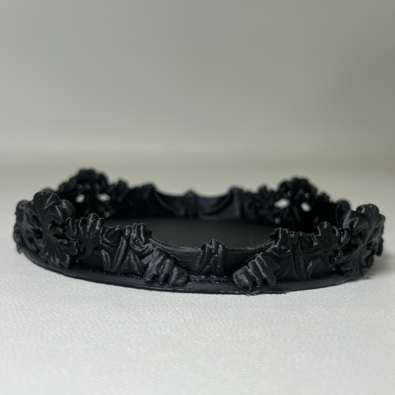 Outdoor Furniture Vintage - Baroque Gothic Carved Jewelry Tray, Ornate