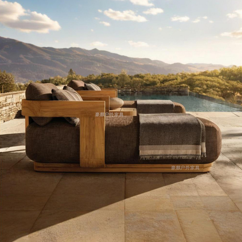 Outdoor Furniture In Bali - Outdoor simple reclining bed made of