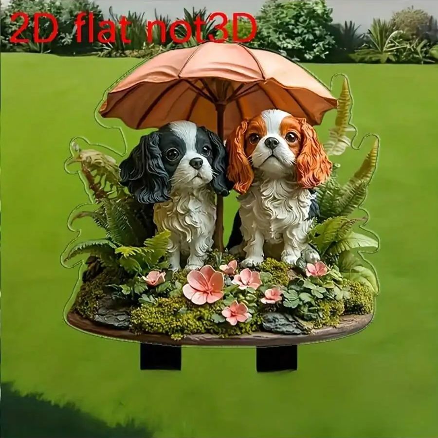 Outdoor Furniture Decor - 1pcs Bohemian style small dog flowerpot