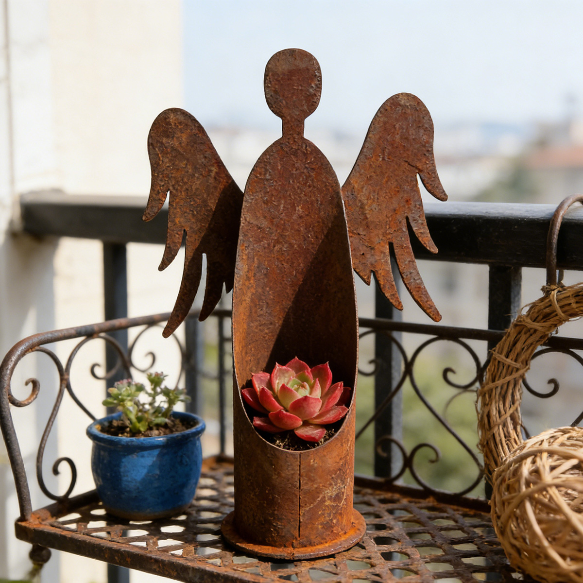 1Pc Iron Garden Sculpture, Vin - مراجعة Outdoor Furniture Vintage وسعره