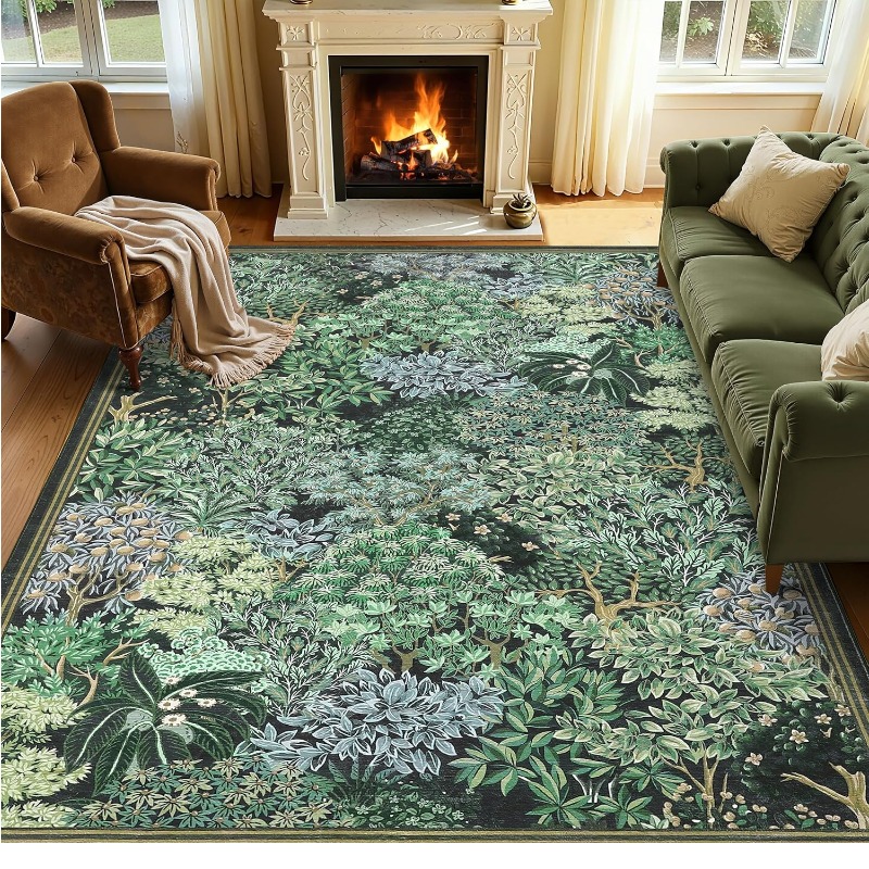 Green Plant Pattern Living Roo - مراجعة Outdoor Furniture Green وسعره