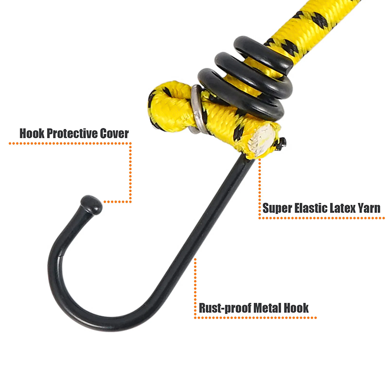 6Pcs Outdoor Camping Elastic R - مراجعة Outdoor Furniture Rope وسعره
