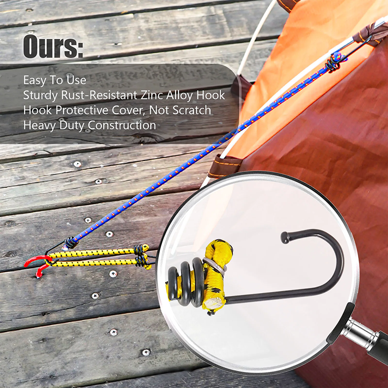 6Pcs Outdoor Camping Elastic R - مراجعة Outdoor Furniture Rope وسعره