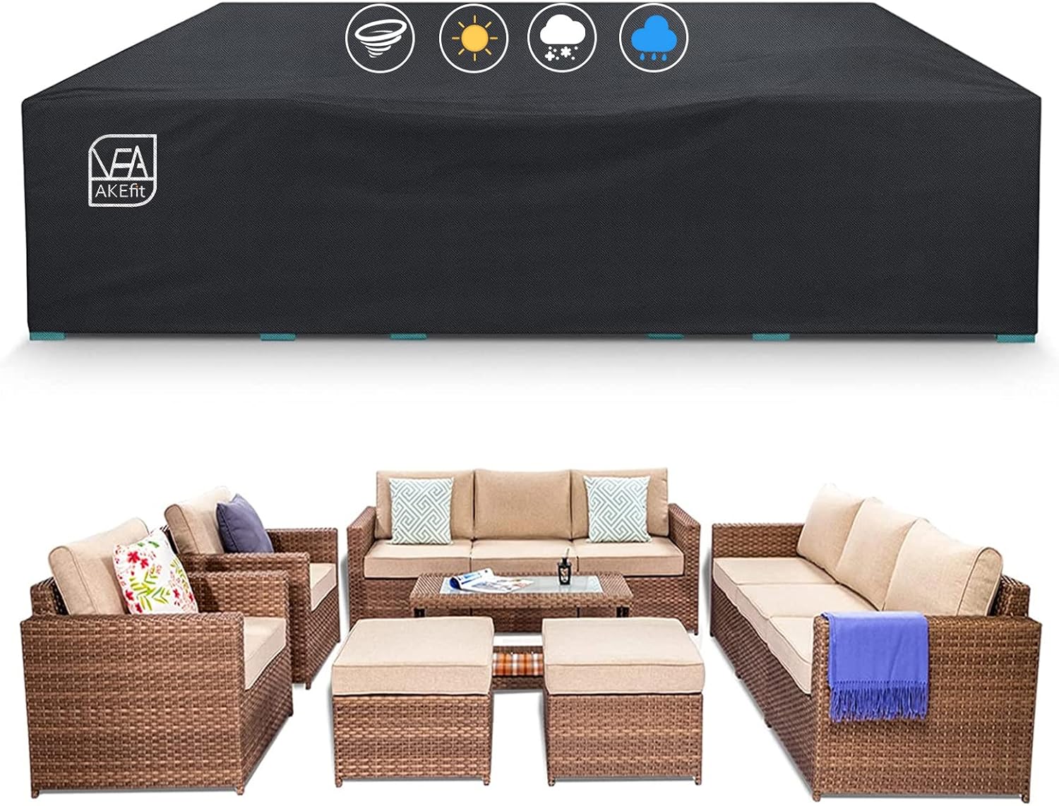 Heavy Duty Waterproof Patio Fu - مراجعة Outdoor Furniture Heavy Duty وسعره