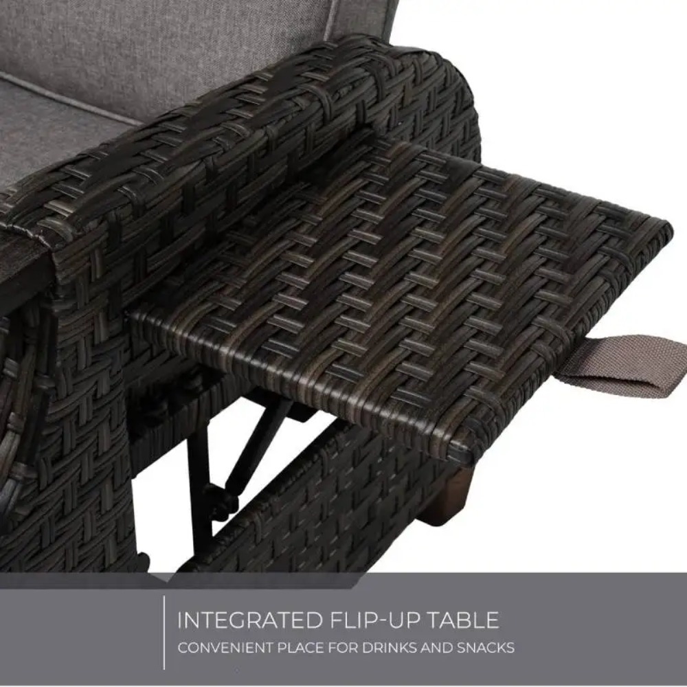 Outdoor Recliner with Independ - مراجعة Outdoor Furniture No Cushions وسعره