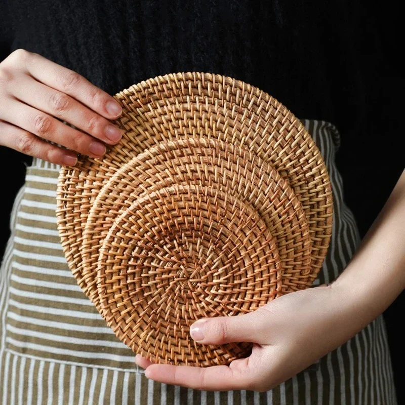 Handmade Round Rattan Coasters - مراجعة Outdoor Furniture Sale وسعره