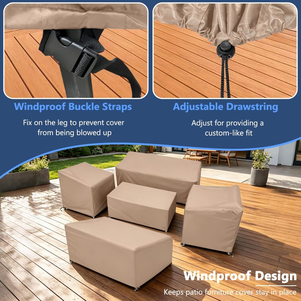 5 Piece Patio Furniture Cover  - مراجعة Outdoor Furniture Heavy Duty وسعره