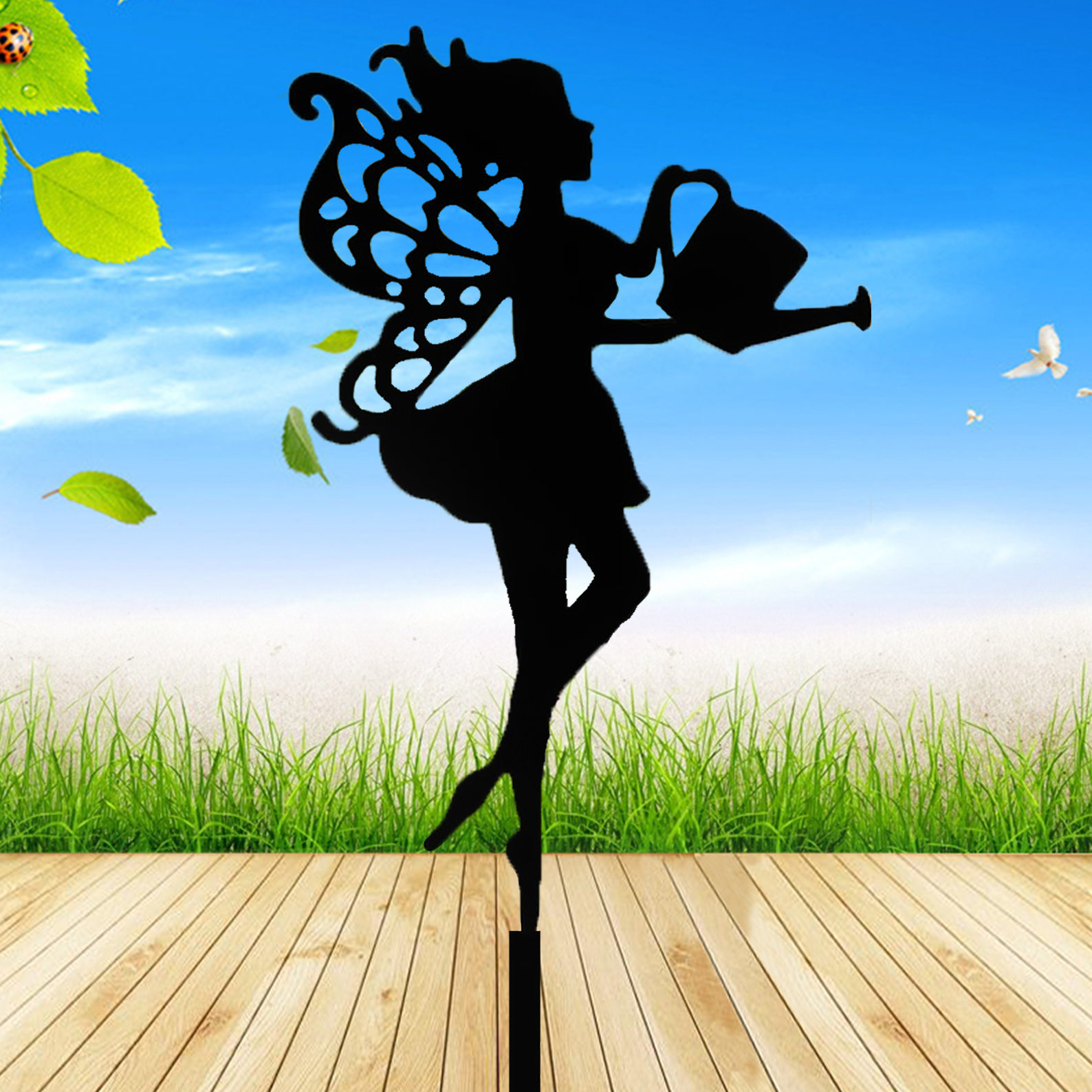 1Pc Fantasy-Style Iron Garden  - مراجعة Outdoor Furniture Decor وسعره