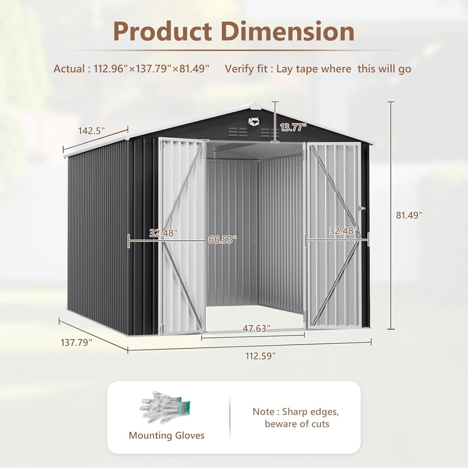 10x12 FT Metal Outdoor Storage - مراجعة Outdoor Furniture Sale وسعره