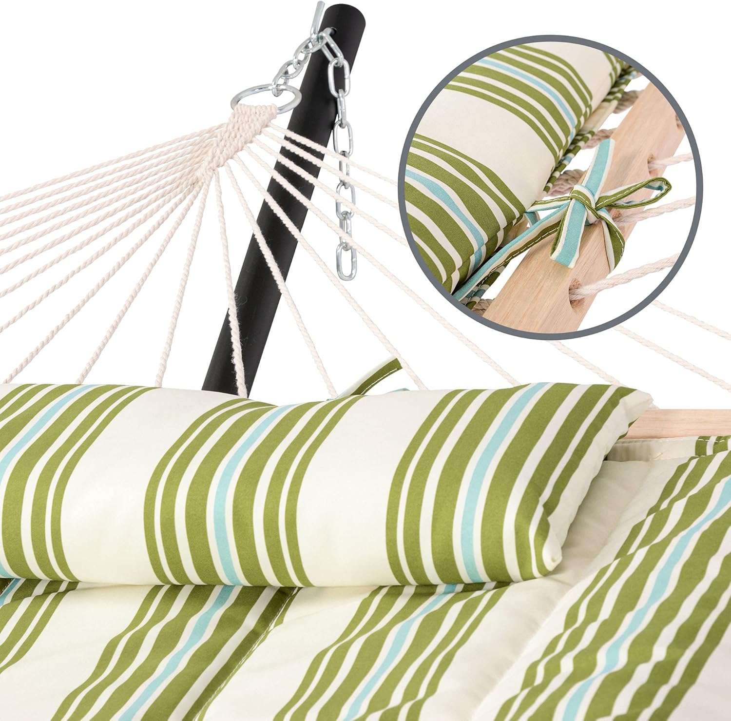 Portable 2 Person Hammock with - مراجعة Outdoor Furniture Green وسعره