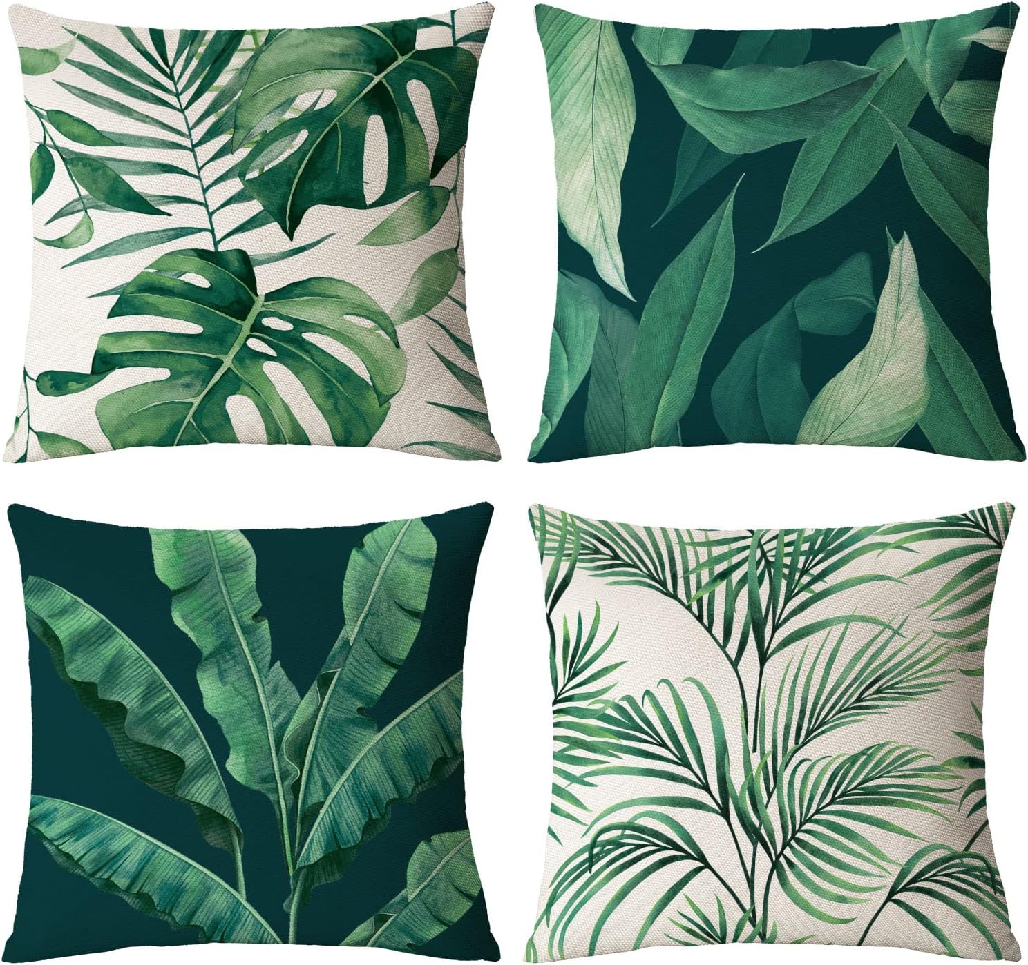 Green Plant Throw Pillow Case  - مراجعة Outdoor Furniture Green وسعره