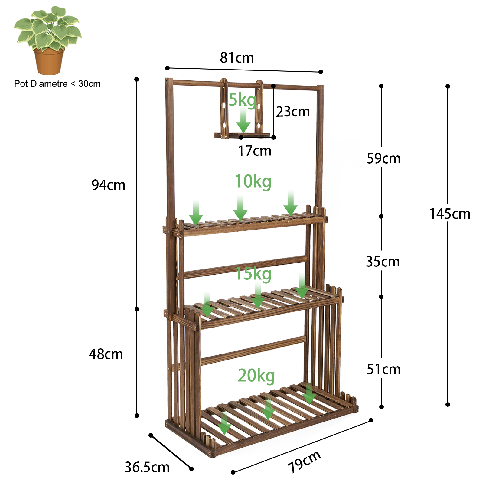 Heavy Duty Hanging Plant Stand - مراجعة Outdoor Furniture Luxury وسعره