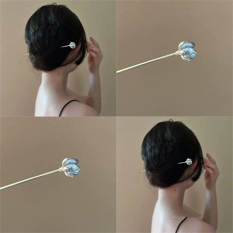 Blue Flower Hairpin, Daily Hai - مراجعة Outdoor Furniture Decor وسعره