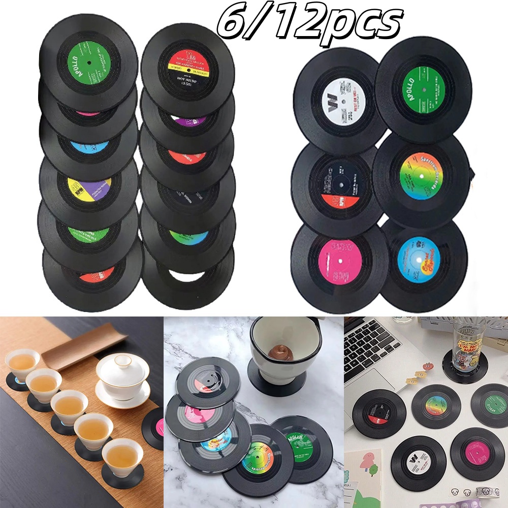 6/12pcs Vintage Mug Coaster Co - مراجعة Outdoor Furniture Vintage وسعره