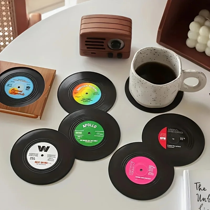 6/12pcs Vintage Mug Coaster Co - مراجعة Outdoor Furniture Vintage وسعره
