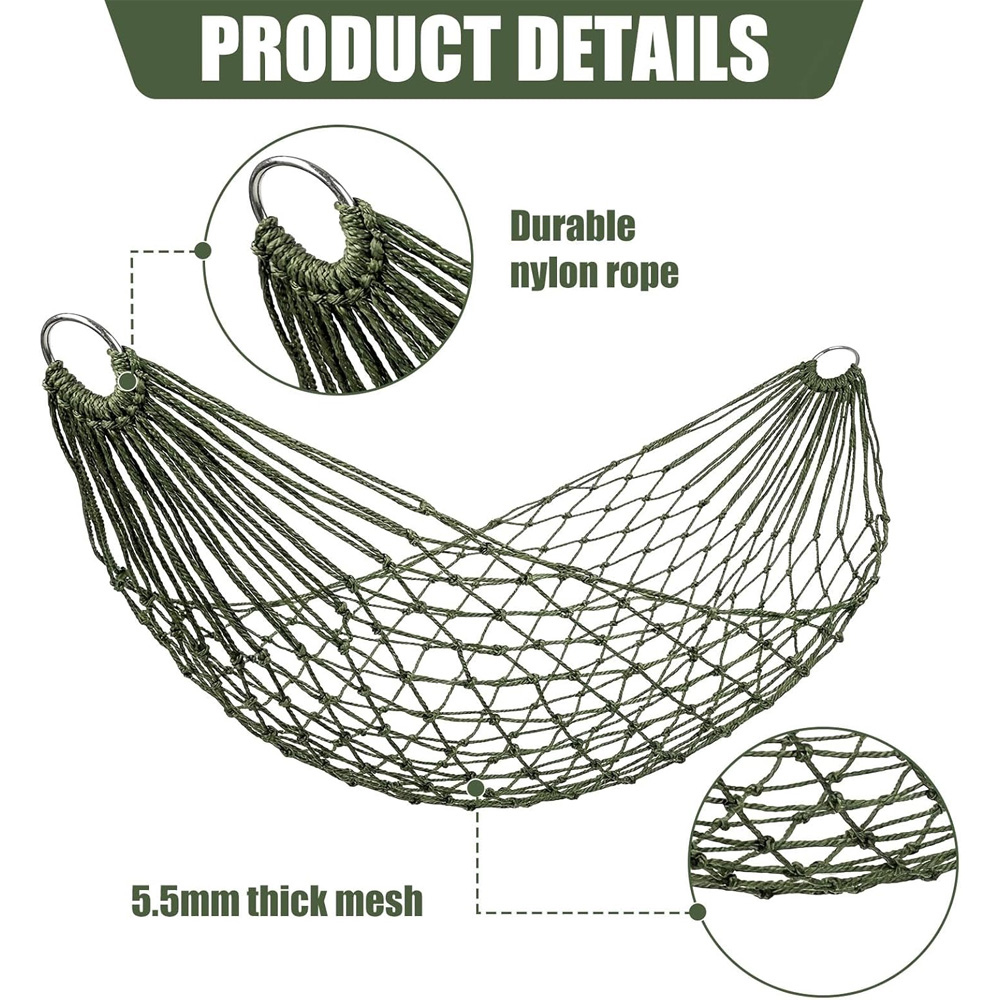 Travel Hammock,Camping Hammock - مراجعة Outdoor Furniture Green وسعره