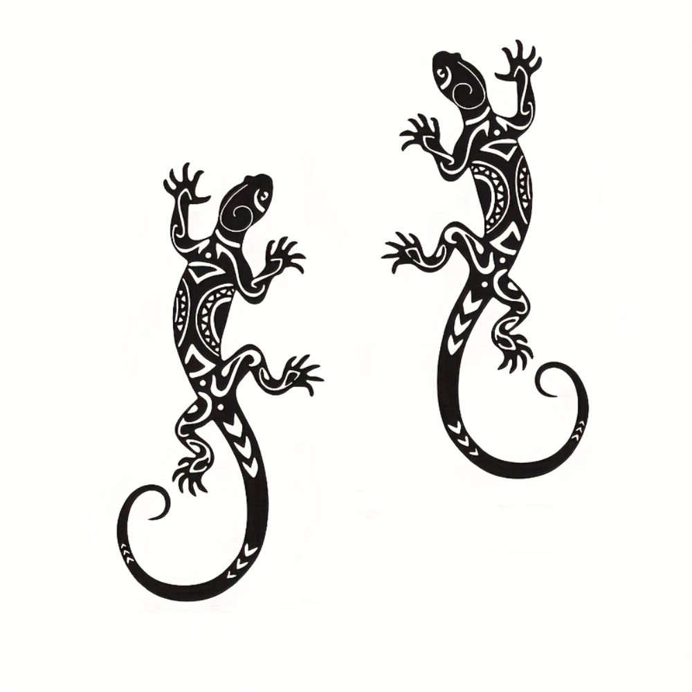 2Pcs Wrought Iron Gecko Wall A - مراجعة Outdoor Furniture Decor وسعره