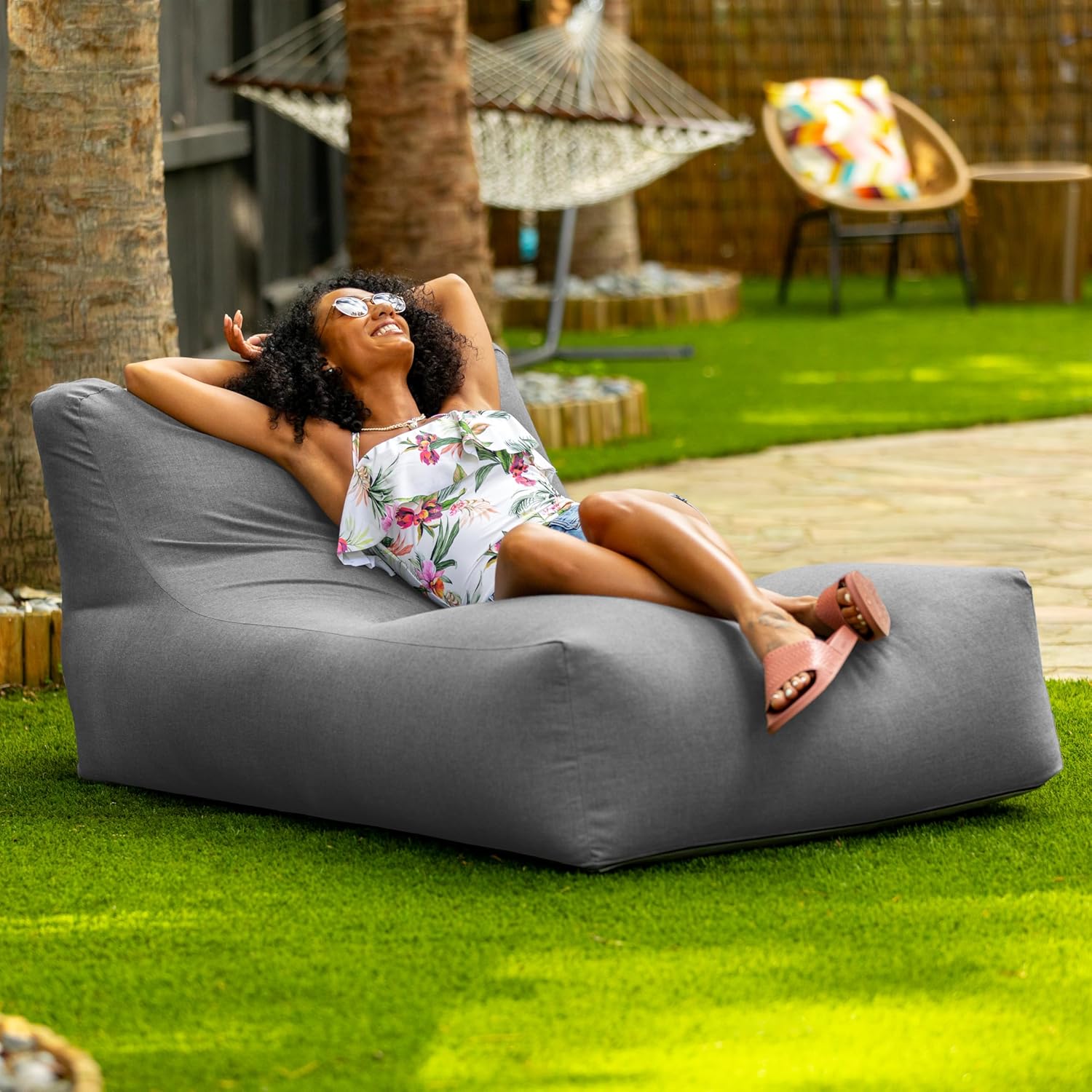 Outdoor Giant Chaise Lounger C - مراجعة Outdoor Furniture No Cushions وسعره