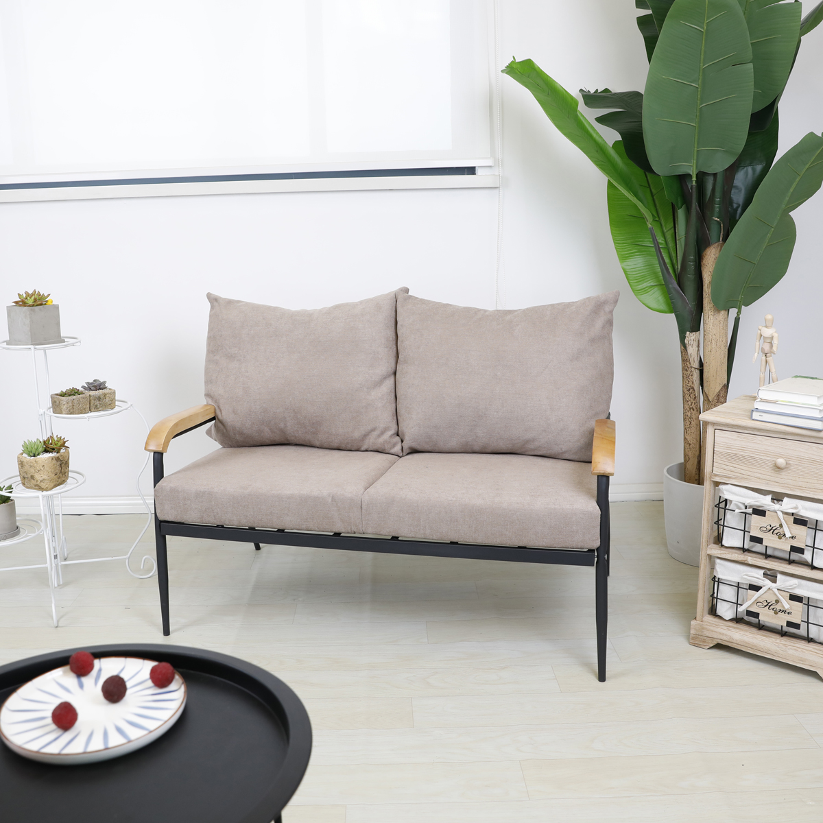 #2 Seat Fabric Outdoor Set Met - مراجعة Outdoor Furniture For Sale وسعره