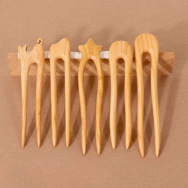 Peach Wood U-shaped Hairpin An - مراجعة Outdoor Furniture Decor وسعره
