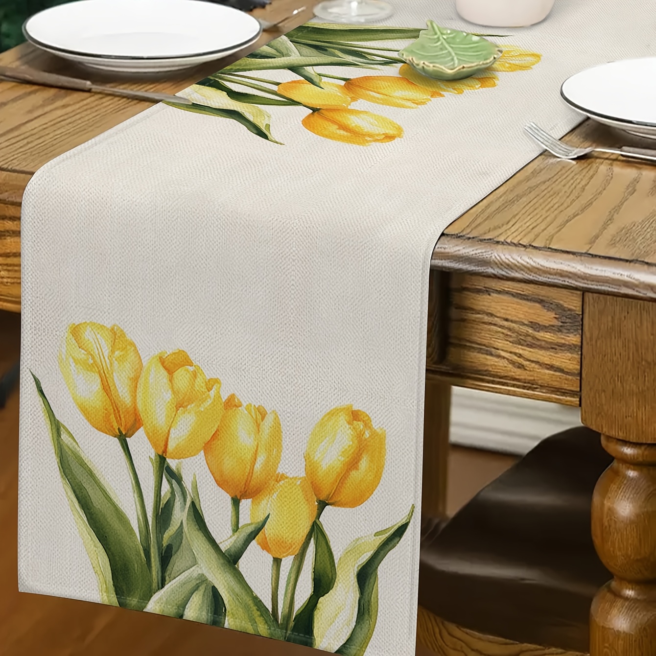 1pc Spring & Summer Tulip Tabl - مراجعة Outdoor Furniture Green وسعره