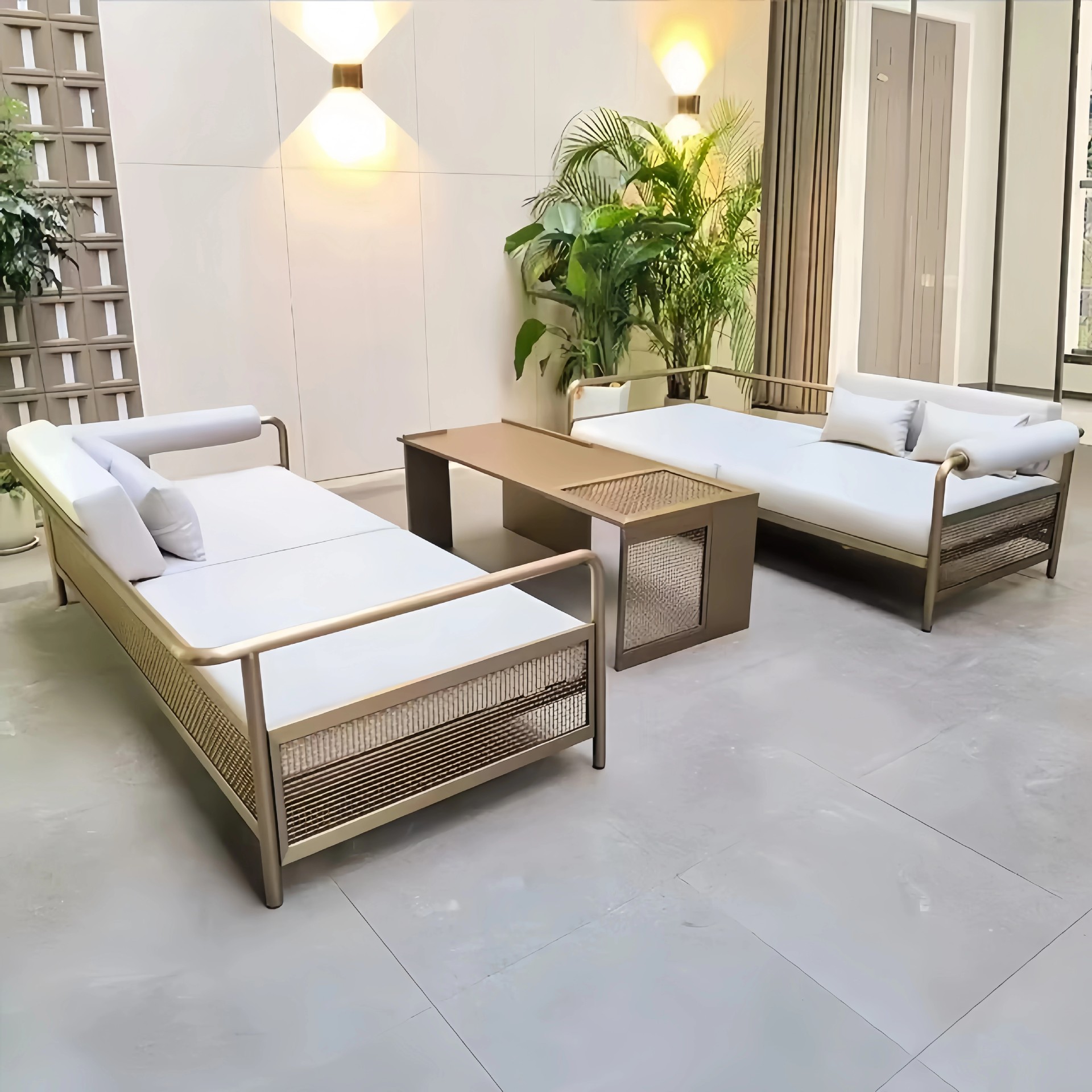 Outdoor stainless steel sofa,  - مراجعة Outdoor Furniture For Sale وسعره