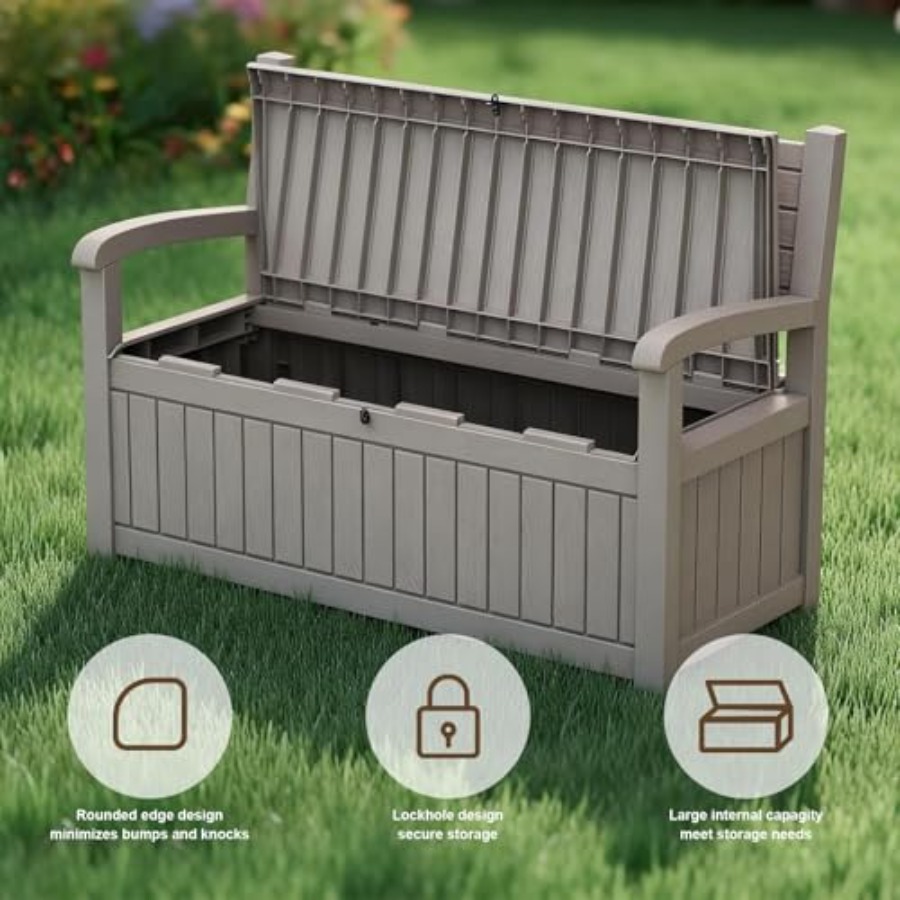 80 Gallon Outdoor Storage Benc - مراجعة Outdoor Furniture No Cushions وسعره