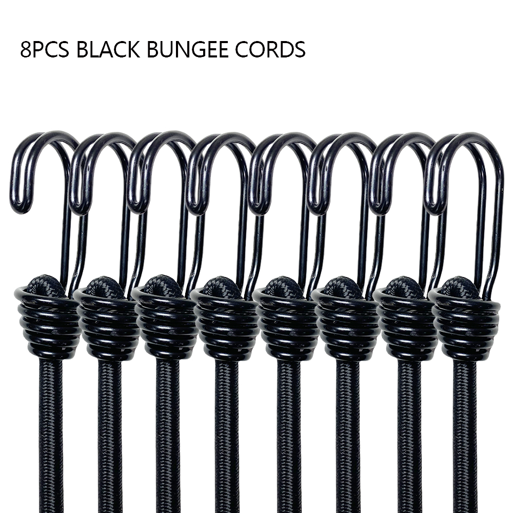 8Pcs 60cm Camping Bungee Cord  - مراجعة Outdoor Furniture Rope وسعره