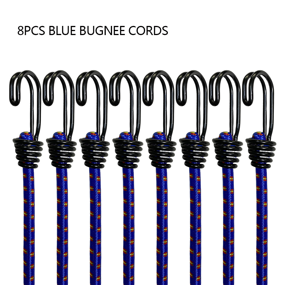 8Pcs 60cm Camping Bungee Cord  - مراجعة Outdoor Furniture Rope وسعره