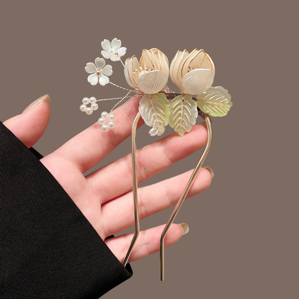 Magnolia U-shaped Hairpin, Wra - مراجعة Outdoor Furniture Decor وسعره