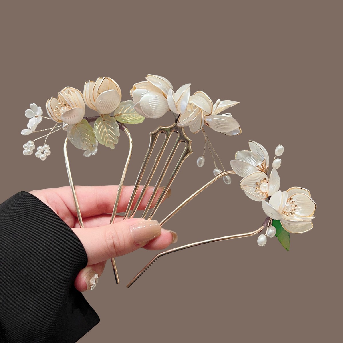 Magnolia U-shaped Hairpin, Wra - مراجعة Outdoor Furniture Decor وسعره