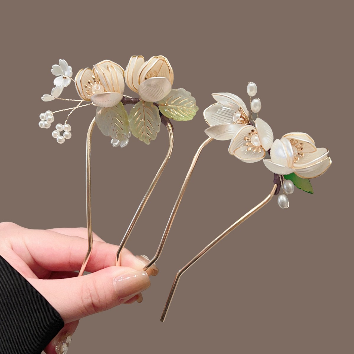 Magnolia U-shaped Hairpin, Wra - مراجعة Outdoor Furniture Decor وسعره