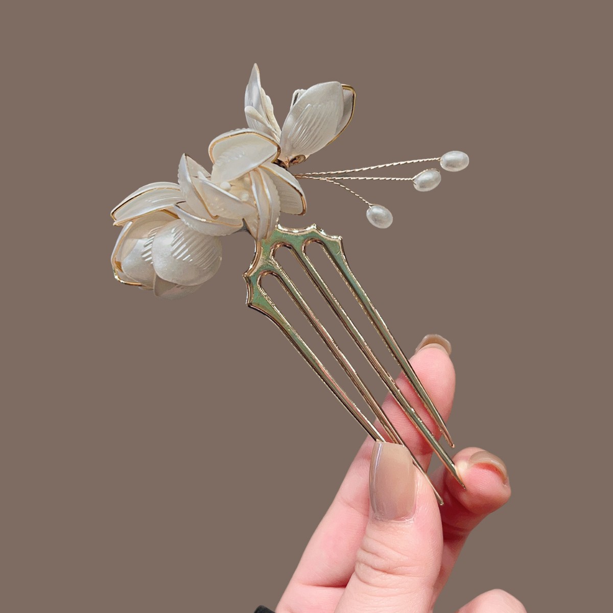 Magnolia U-shaped Hairpin, Wra - مراجعة Outdoor Furniture Decor وسعره