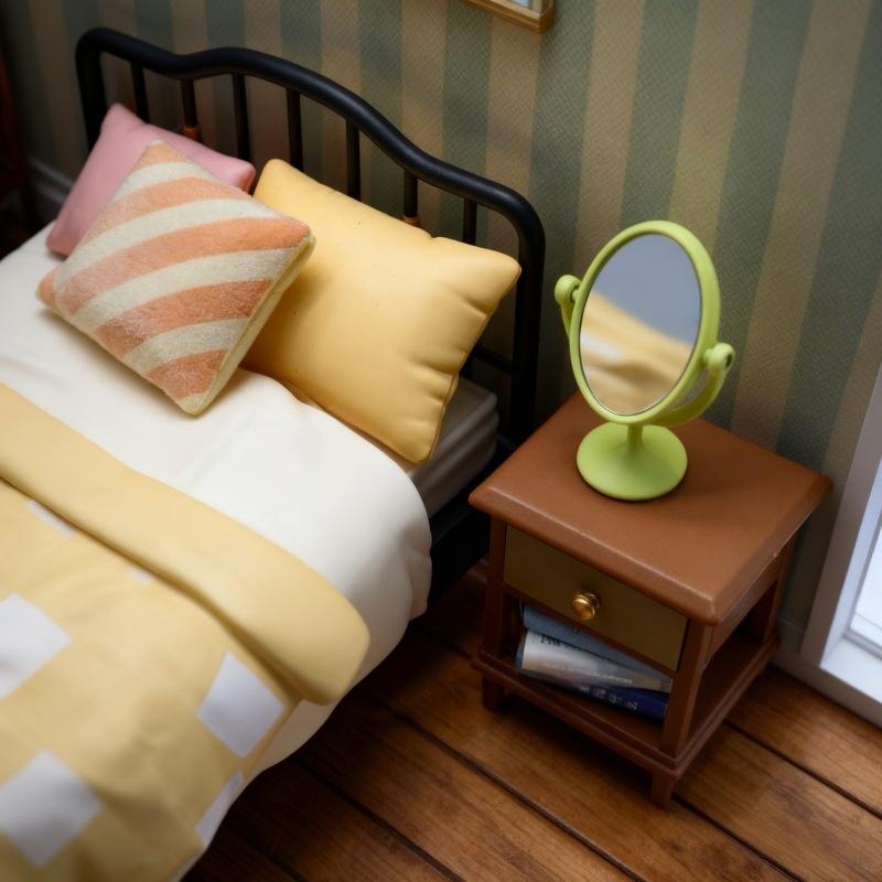1Pcs Miniature Retro Mirror Dr - مراجعة Outdoor Furniture Vintage وسعره