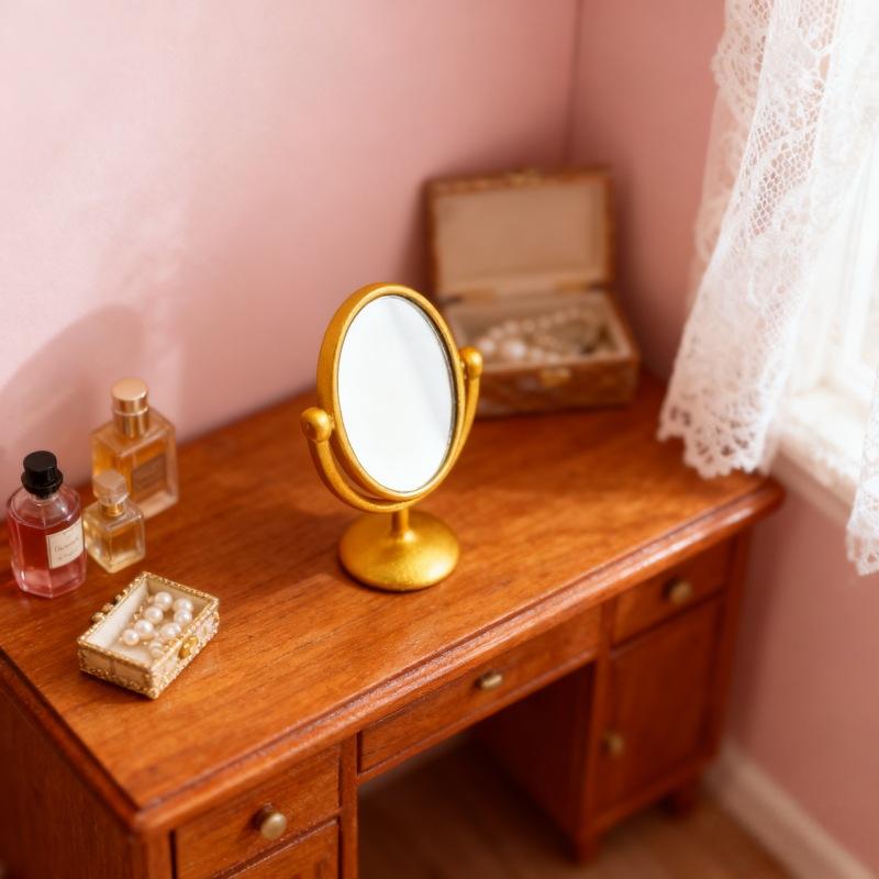 1Pcs Miniature Retro Mirror Dr - مراجعة Outdoor Furniture Vintage وسعره