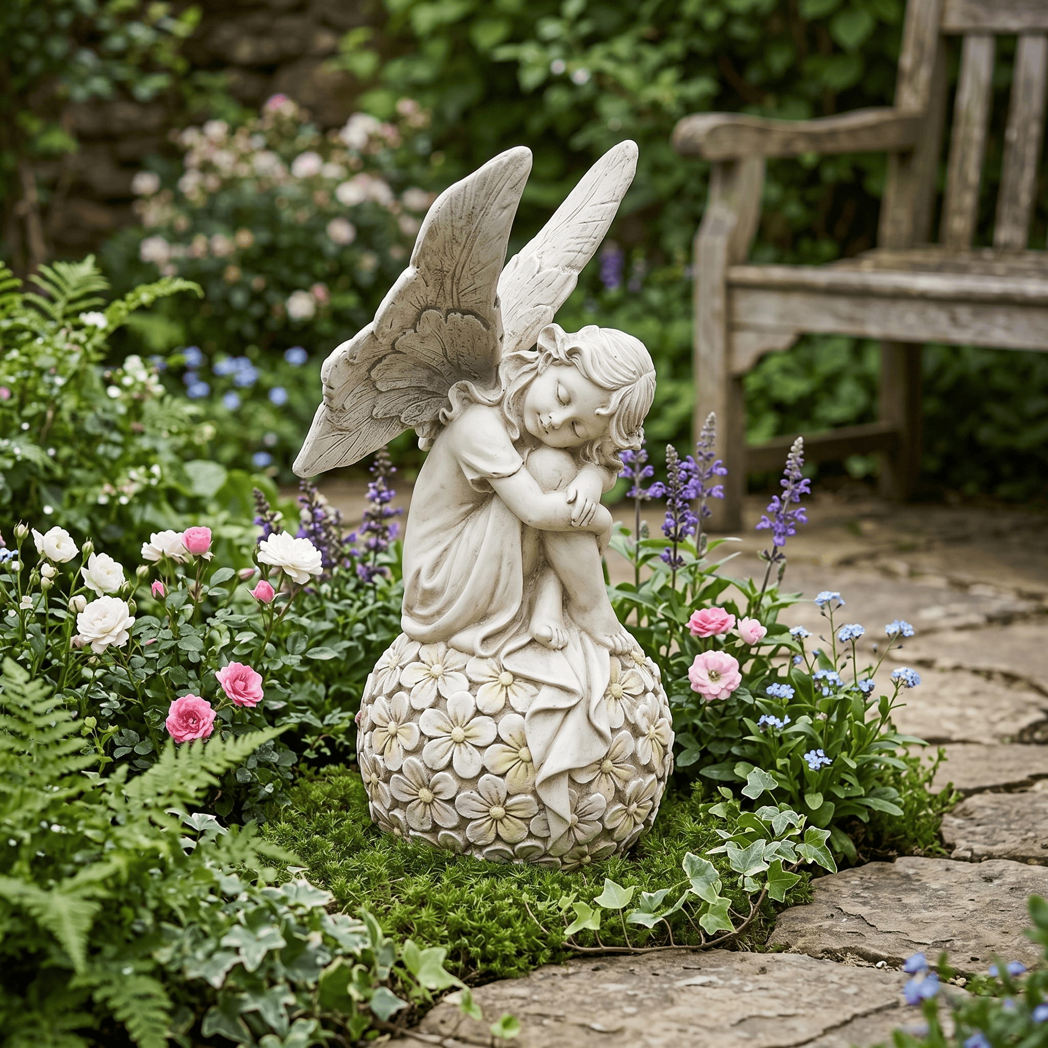 13.2-inch Garden Fairy Statue, - مراجعة Outdoor Furniture Decor وسعره
