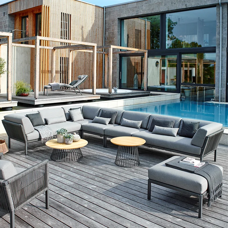 z New L Shape Garden Corner Lo - مراجعة Outdoor Furniture Rope وسعره