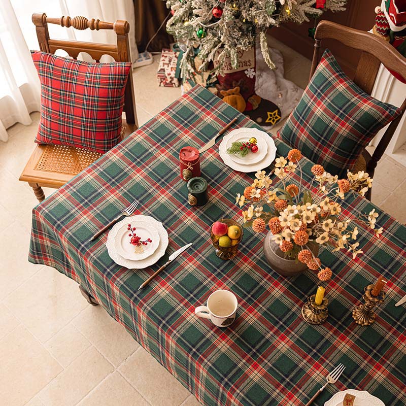 Christmas Decoration Plaid Tab - مراجعة Outdoor Furniture Green وسعره