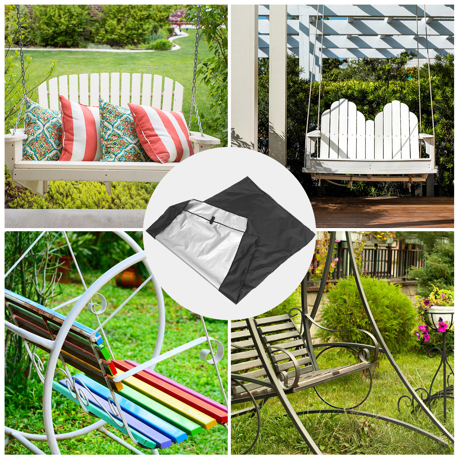 Oxford Fabric Hanging Swing Ch - مراجعة Outdoor Furniture Heavy Duty وسعره