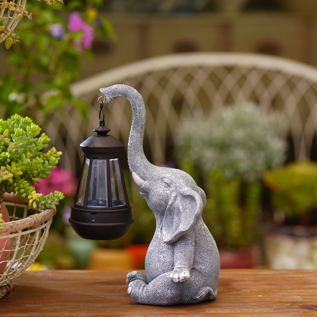 Resin Elephant Statue Ornament - مراجعة Outdoor Furniture Decor وسعره