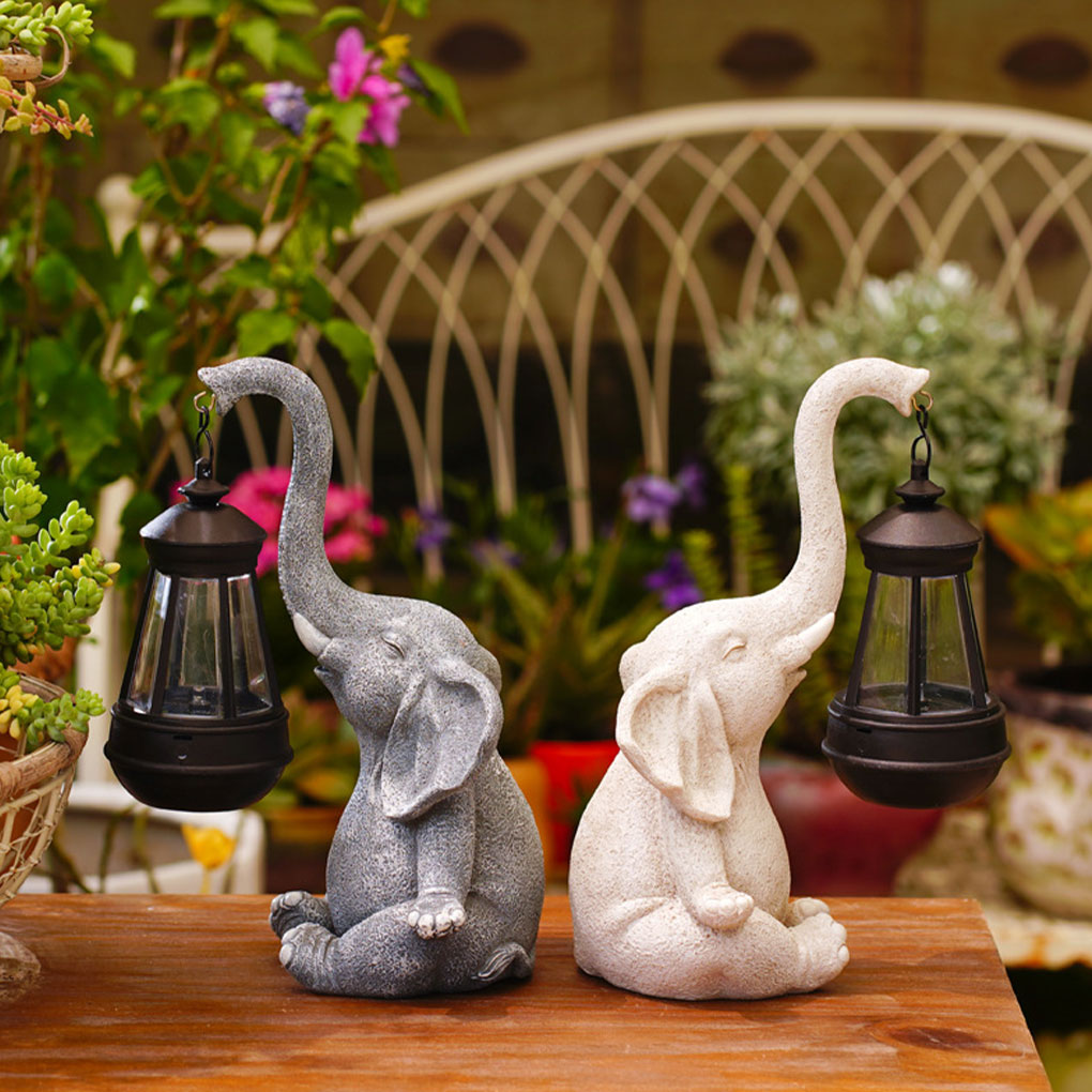 Resin Elephant Statue Ornament - مراجعة Outdoor Furniture Decor وسعره