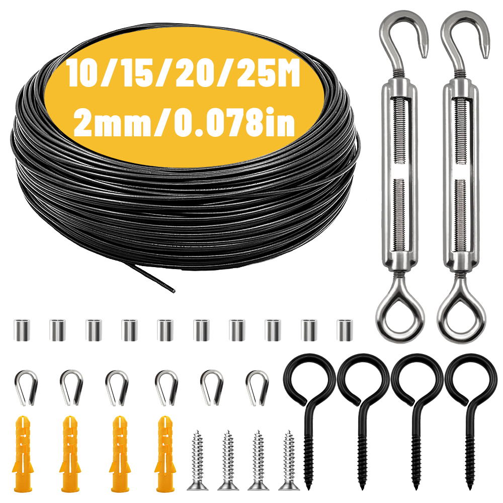 10-25M Steel Wire Rope Stainle - مراجعة Outdoor Furniture Rope وسعره