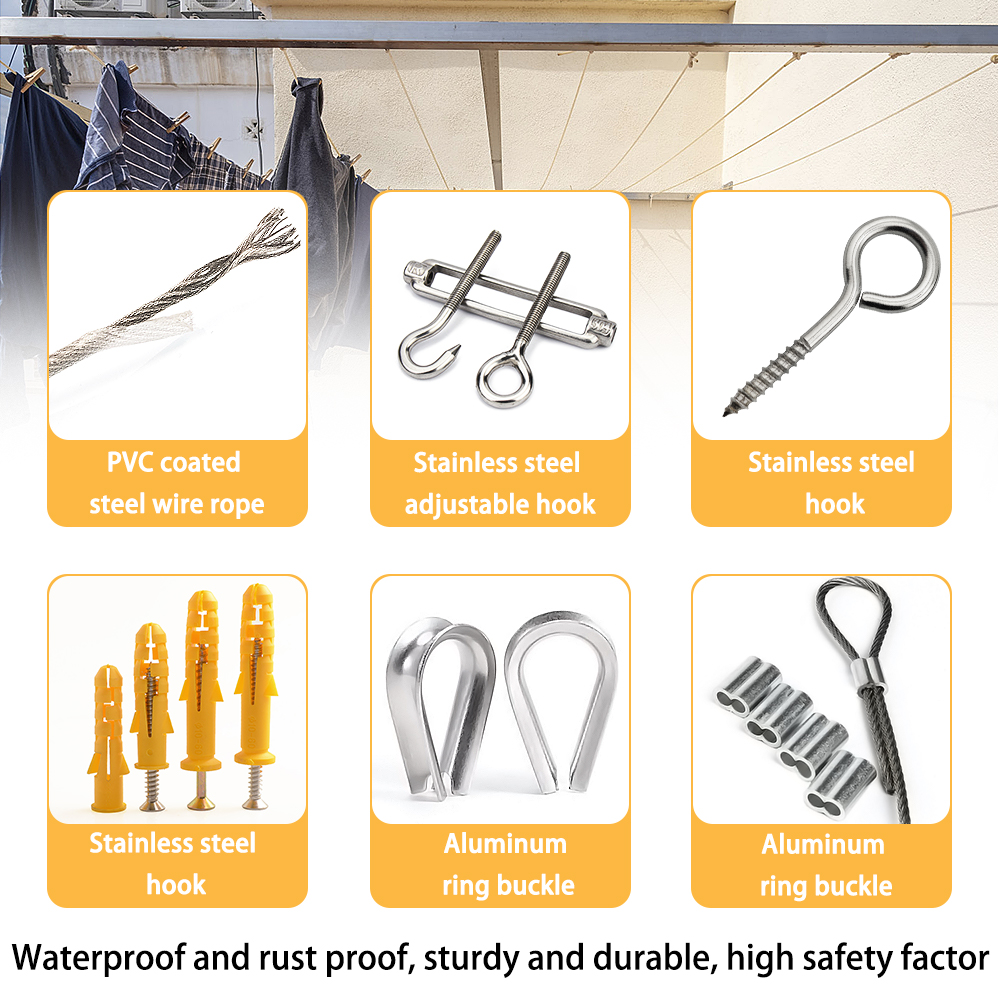 10-25M Steel Wire Rope Stainle - مراجعة Outdoor Furniture Rope وسعره