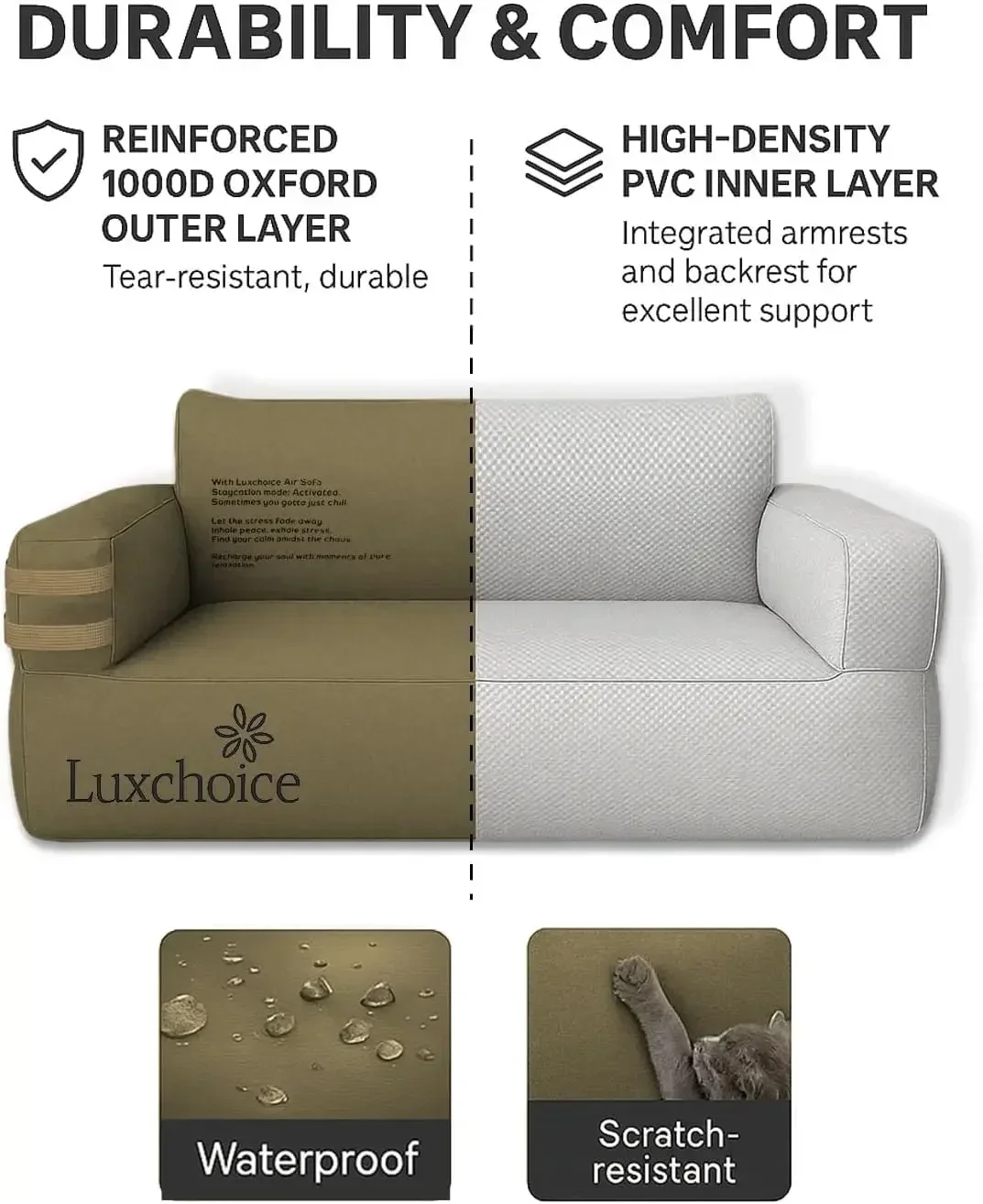 Portable Inflatable Couch for  - مراجعة Outdoor Furniture Luxury وسعره