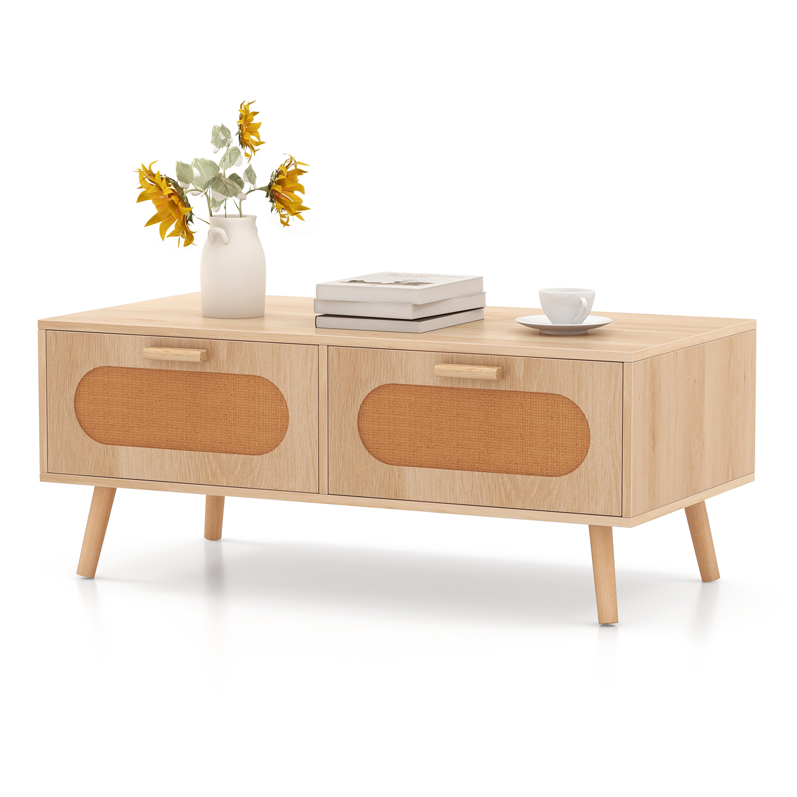 Rattan Coffee Table Mid Centur - مراجعة Outdoor Furniture Sale وسعره