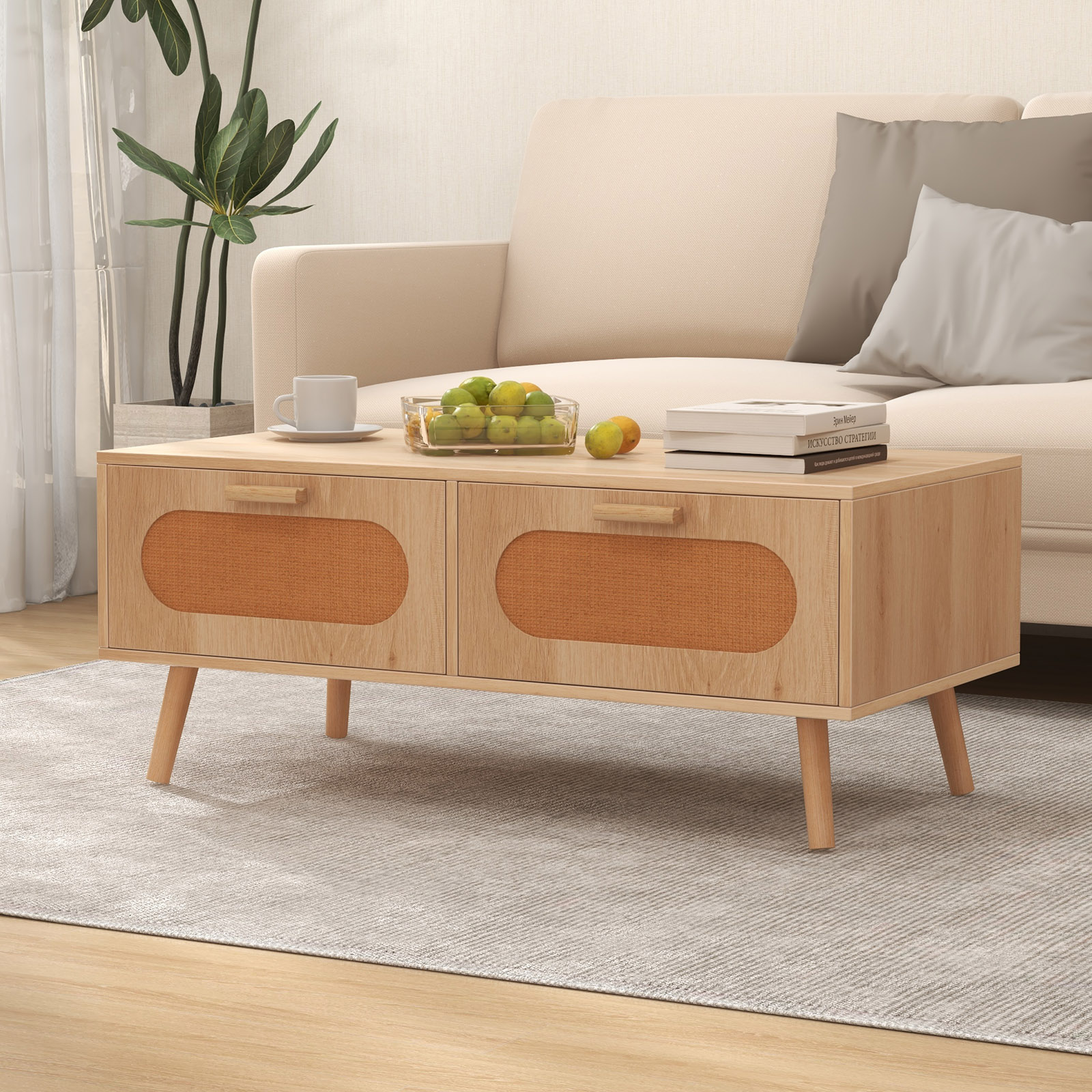 Rattan Coffee Table Mid Centur - مراجعة Outdoor Furniture Sale وسعره