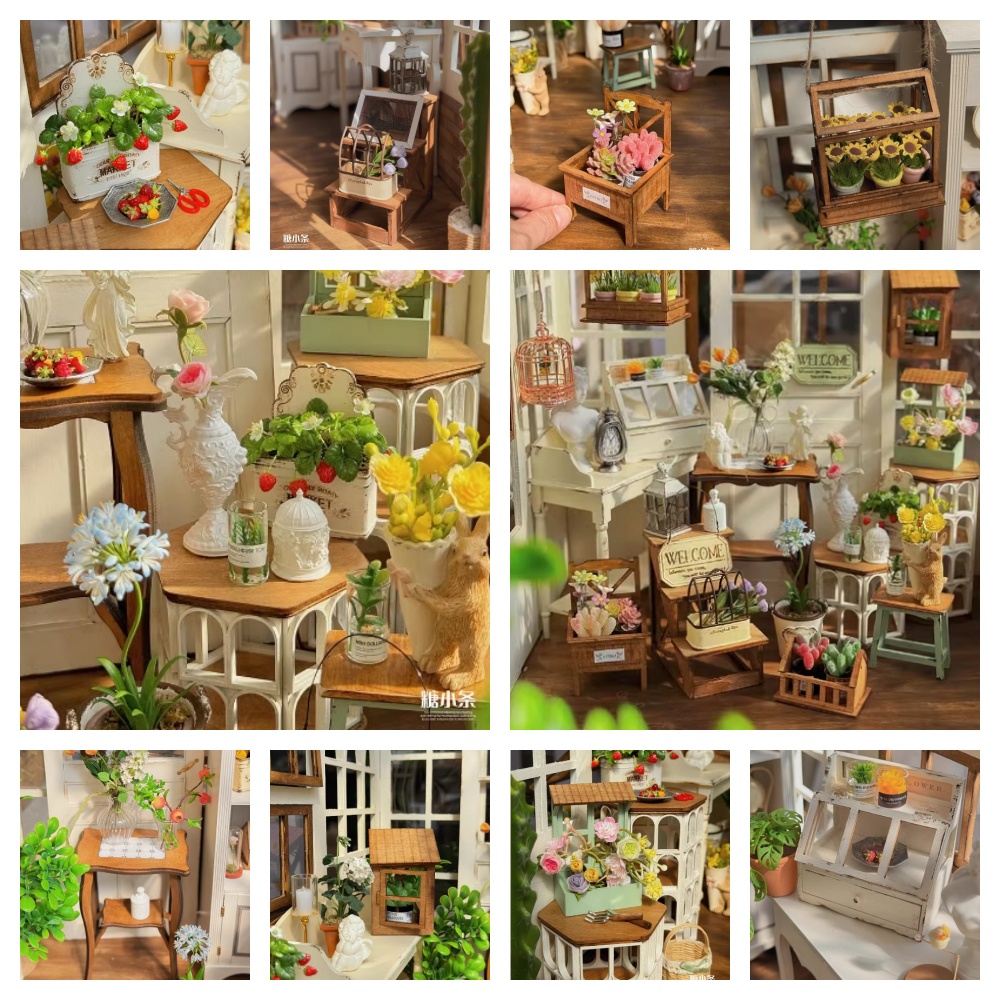 Doll House Miniature Garden Ac - مراجعة Outdoor Furniture Vintage وسعره