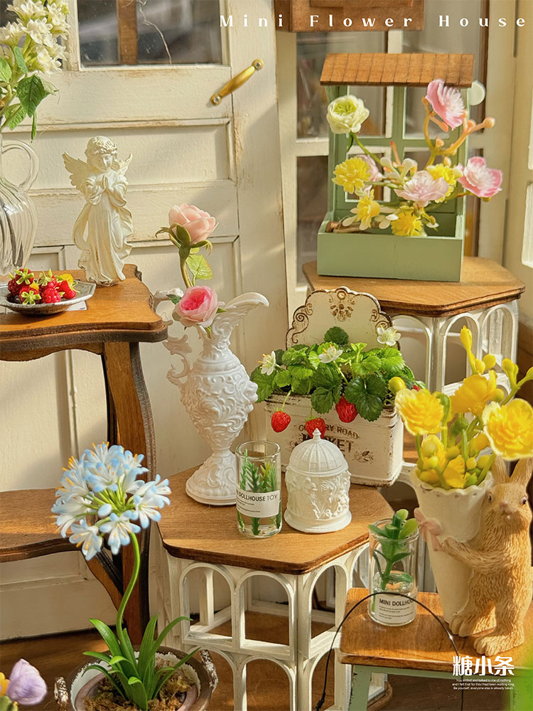 Doll House Miniature Garden Ac - مراجعة Outdoor Furniture Vintage وسعره